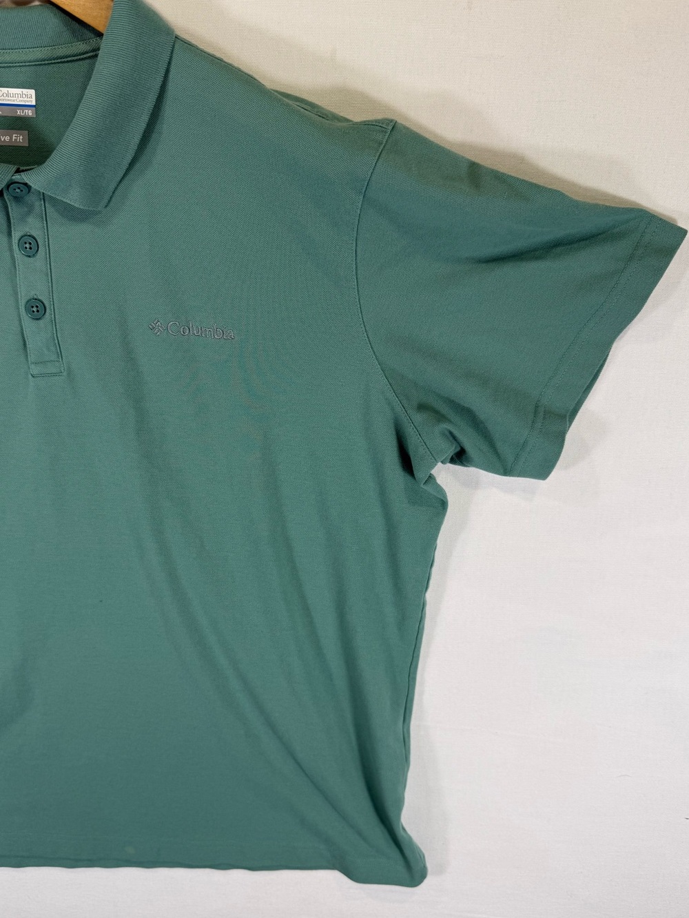 Columbia Men’s Polo Shirt - Teal Green - Picture 3 of 15